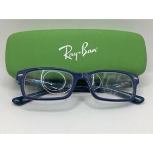 Ray-Ban RB1530 3587 Kids Eyeglasses Frames Blue Full Rim 48-16-130 In Case